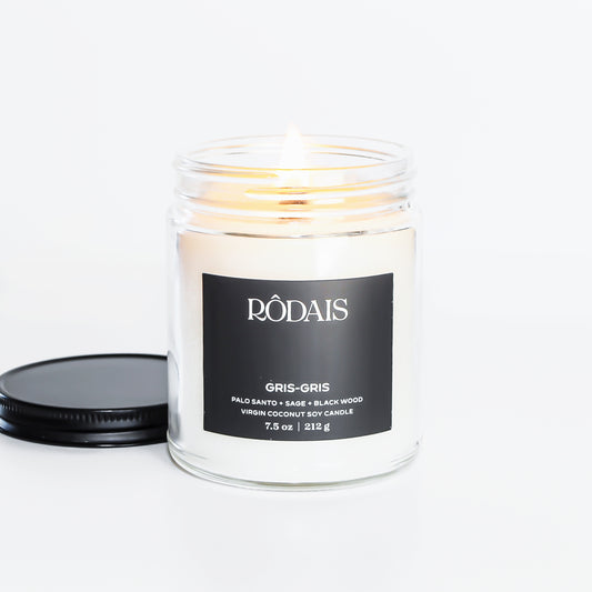 Gris-Gris: Wooden Wick + Virgin Coco Soy Candle