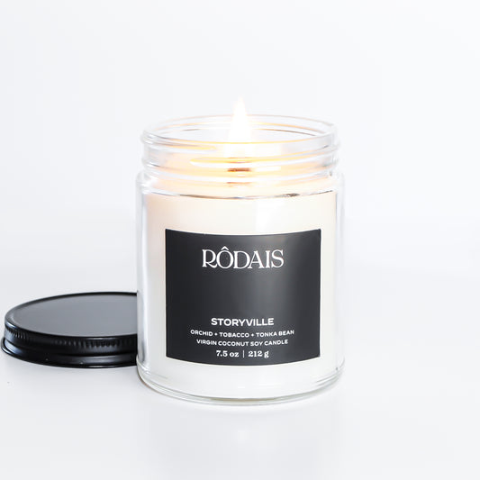 Storyville: Wooden Wick + Virgin Coco Soy Candle