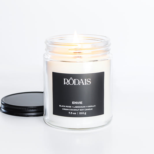 Envie: Wooden Wick + Virgin Coco Soy Candle